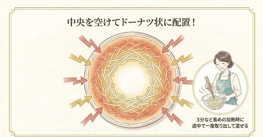 加熱ムラを防いで均一に火を通すアイデア