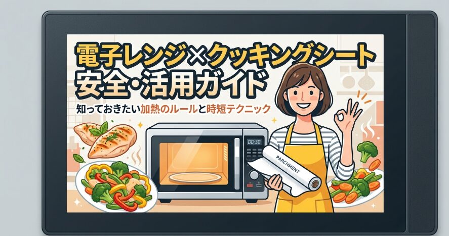 電子レンジでのクッキングシート使用はNG？