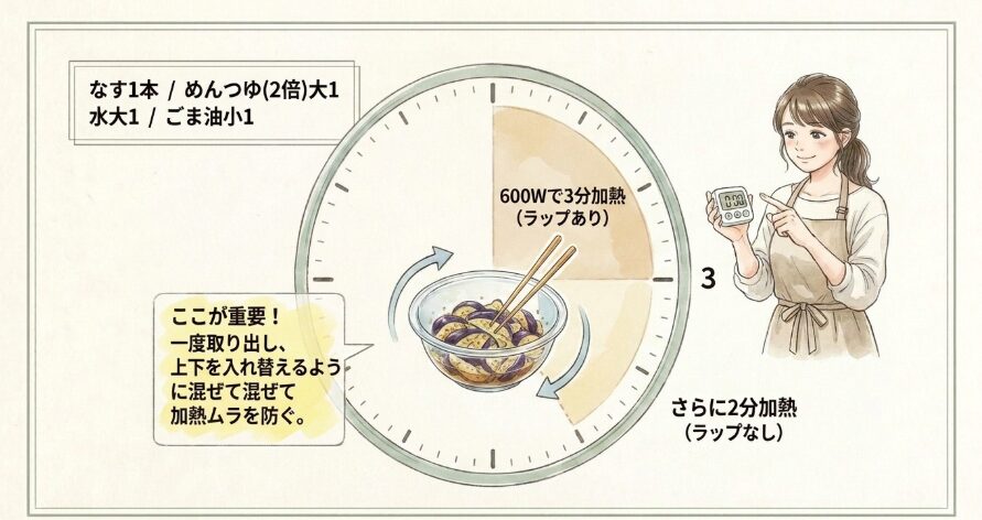 5分で完成するめんつゆ和え