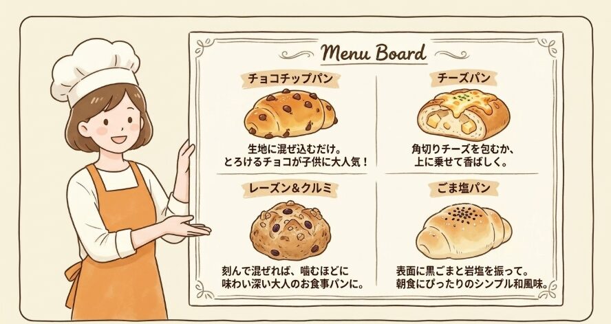 チョコやチーズを入れた人気の簡単アレンジレシピ