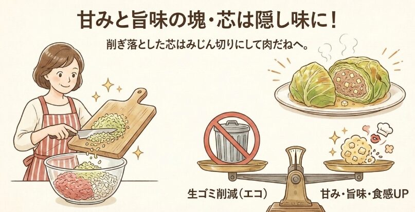 芯を捨てるな！肉だね活用術