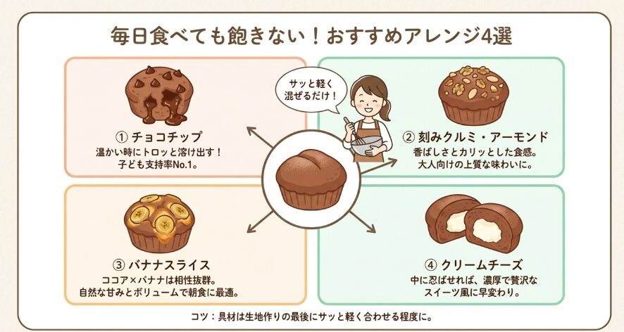 子どもも喜ぶナッツやチョコのアレンジ技
