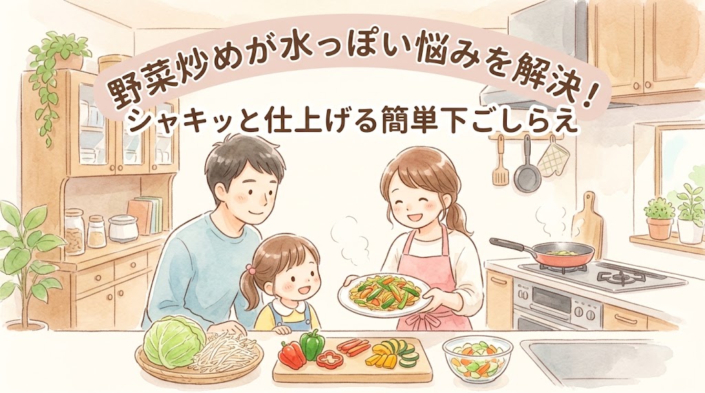 野菜炒めが水っぽい悩みを解決！シャキッと仕上げる簡単下ごしらえ