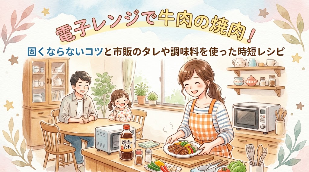 電子レンジで牛肉の焼肉