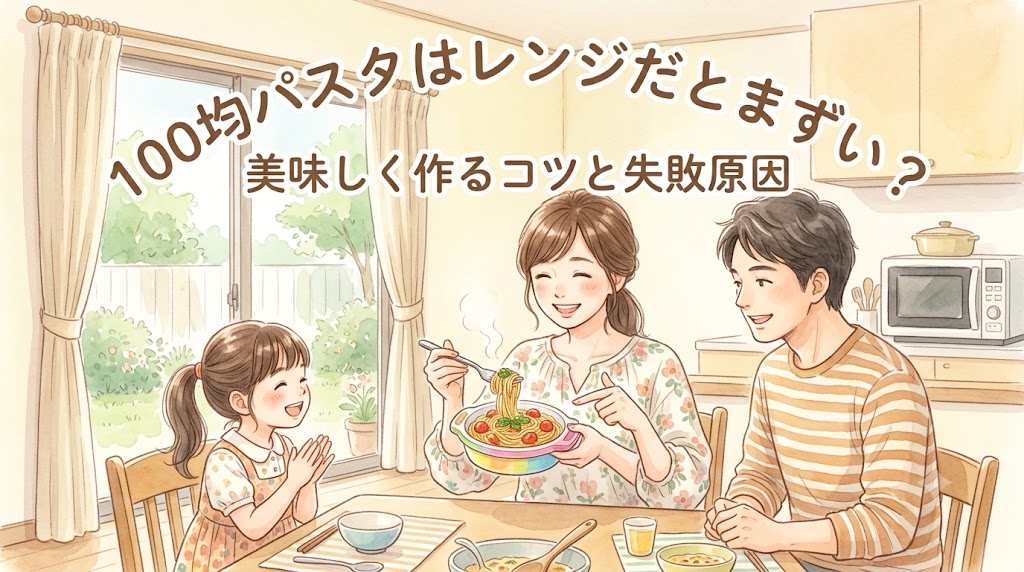 100均パスタはレンジだとまずい？