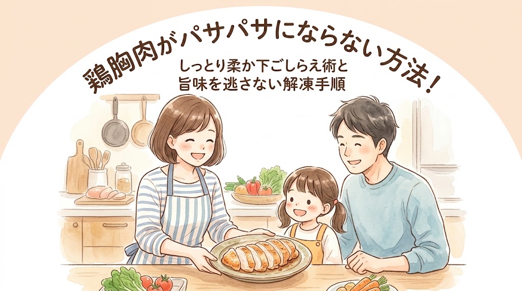 鶏胸肉がパサパサにならない方法！