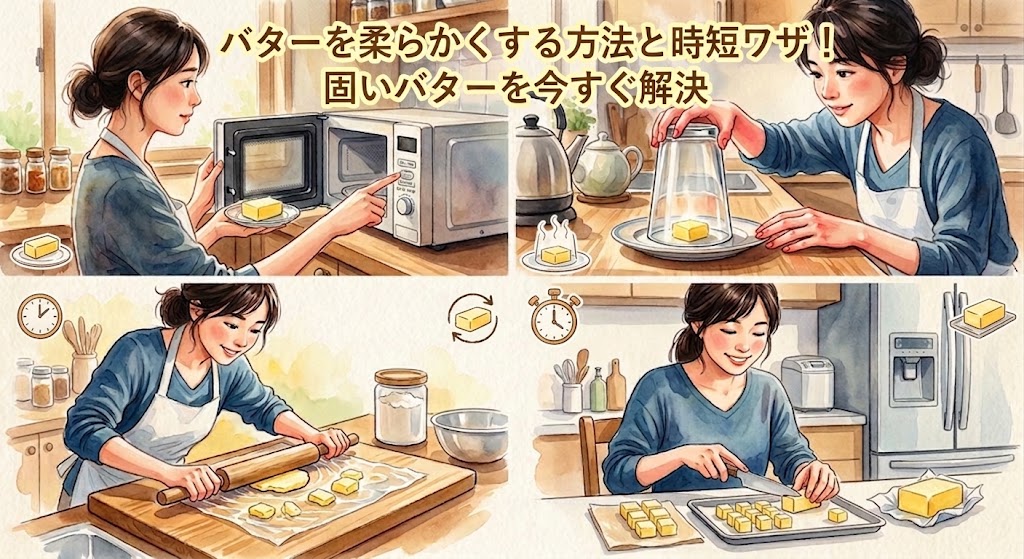 バターを柔らかくする方法と時短ワザ！固いバターを今すぐ解決