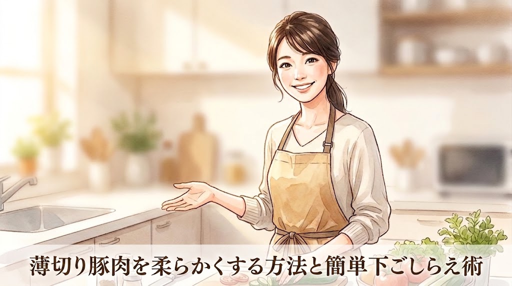 薄切り豚肉を柔らかくする方法と簡単下ごしらえ術