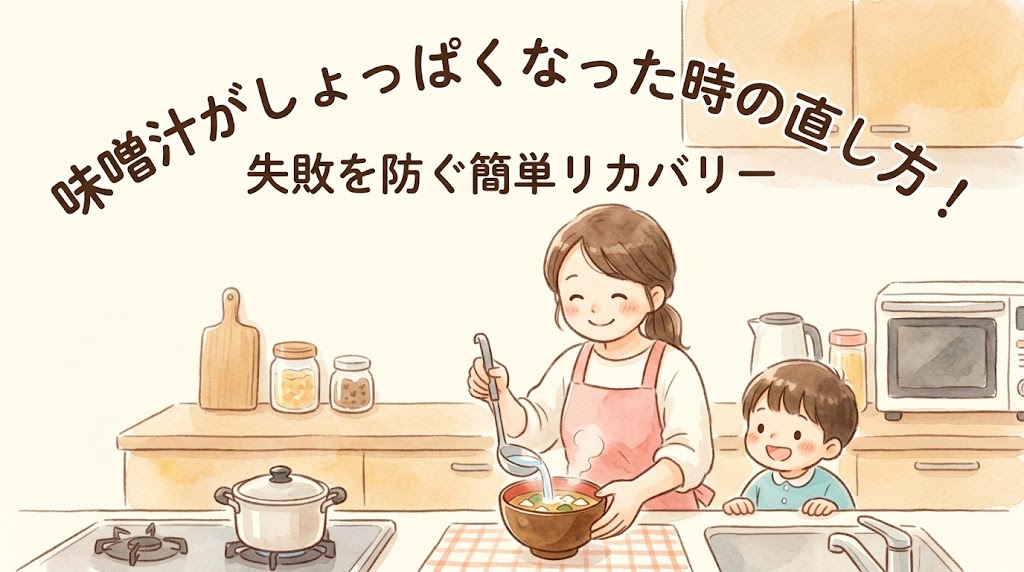 味噌汁がしょっぱくなった時の直し方！