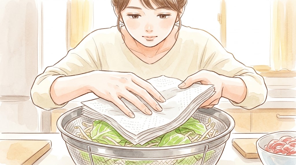 具材の水分を抑える下ごしらえの技