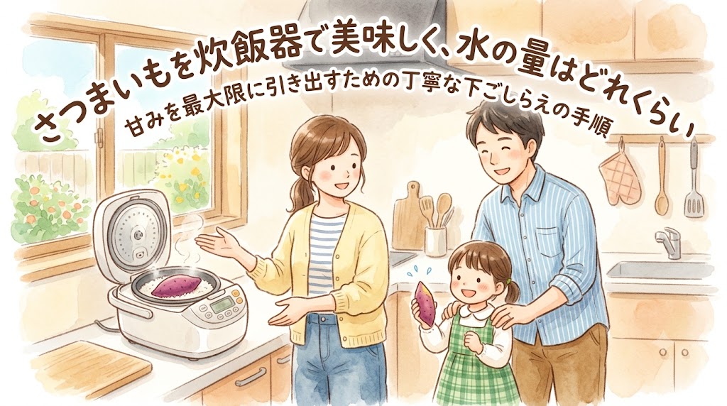 炊飯器でさつまいも！水の量と下ごしらえの失敗しないコツ
