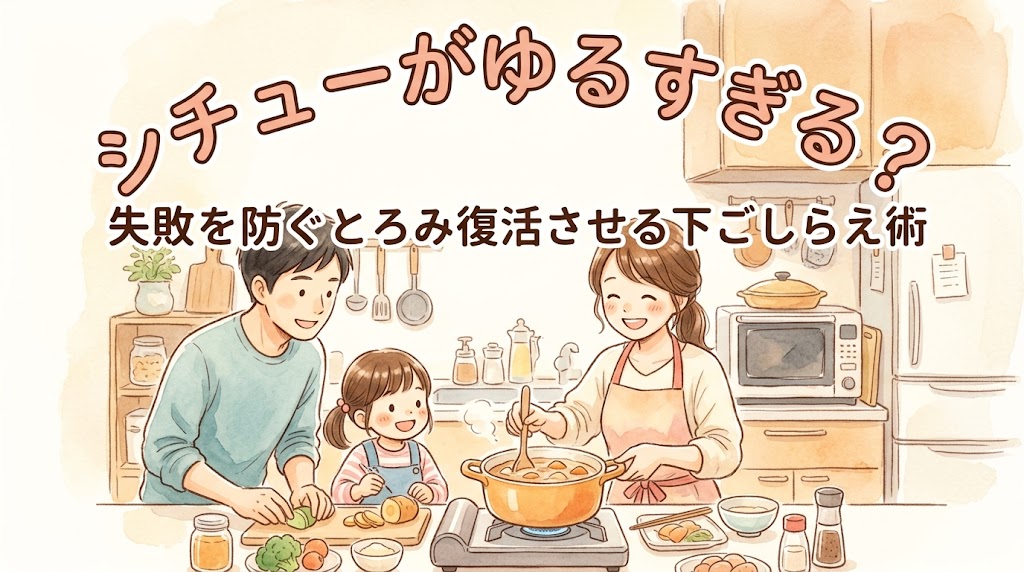 シチューがゆるすぎる？失敗を防ぐとろみ復活させる下ごしらえ術