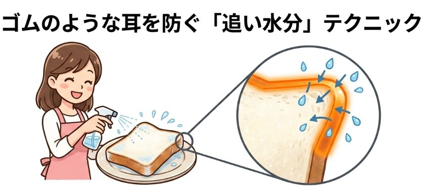 水分補給で固くしないテクニック
