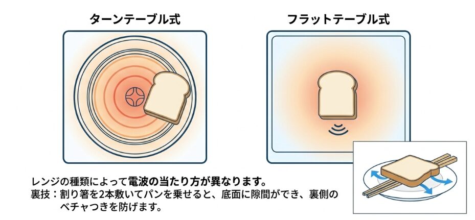 レンジでの置き方で解凍ムラを防ぐ