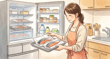 プロが実践する冷凍鮭の解凍方法