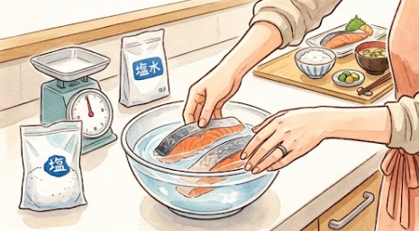 旨味を閉じ込める魔法の塩水解凍