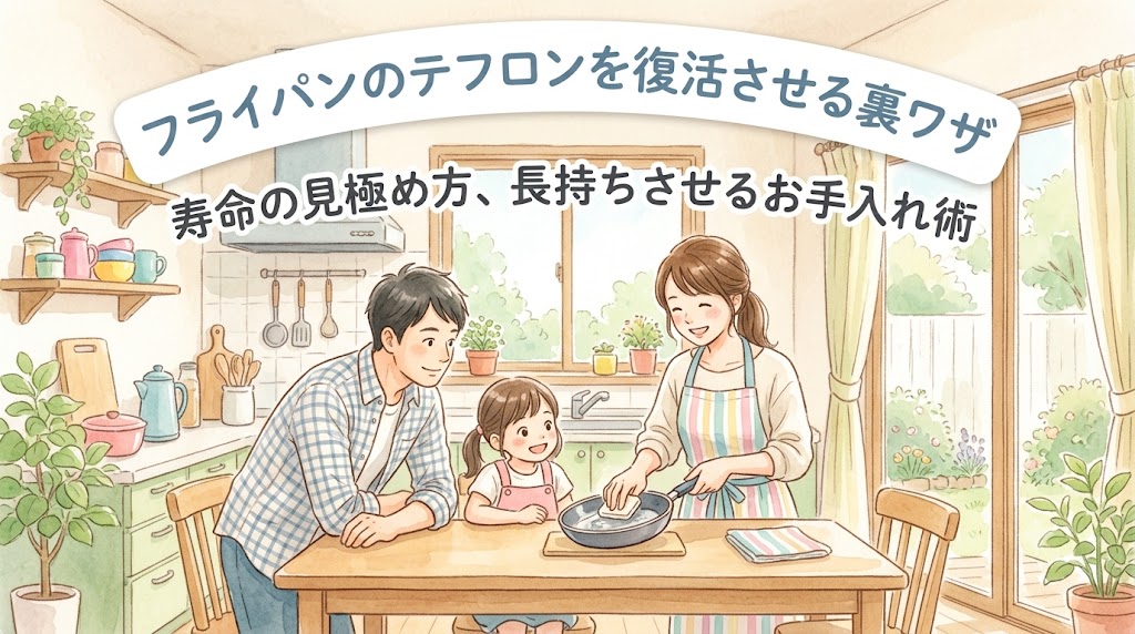 フライパンのテフロンを復活させる裏ワザ