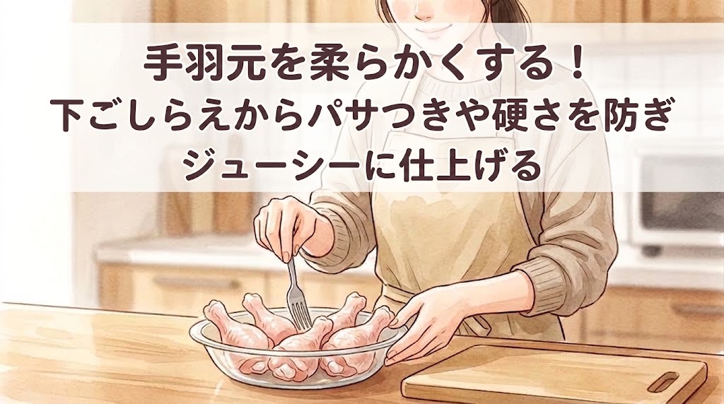 手羽元を柔らかくする！下ごしらえからパサつきや硬さを防ぎジューシーに仕上げる