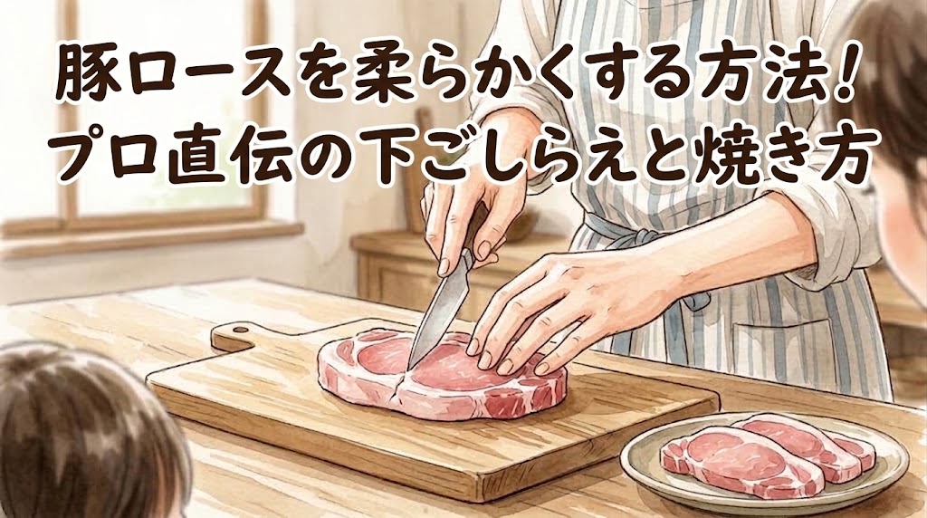 豚ロースを柔らかくする方法！プロ直伝の下ごしらえと焼き方