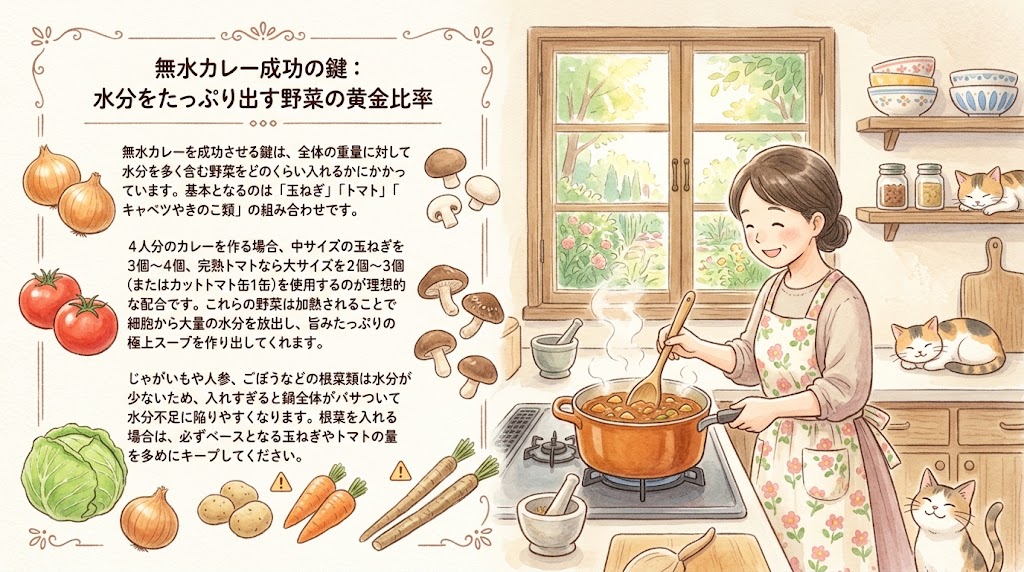 水分をたっぷり出す野菜の黄金比率