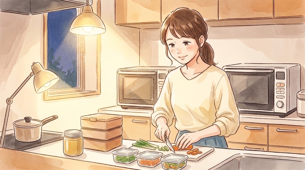 前日夜にできる具材とトッピングの下準備