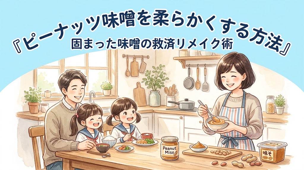 ピーナッツ味噌が固まる原因と柔らかくする方法