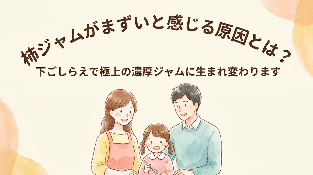 柿ジャムがまずいと感じる原因とは？