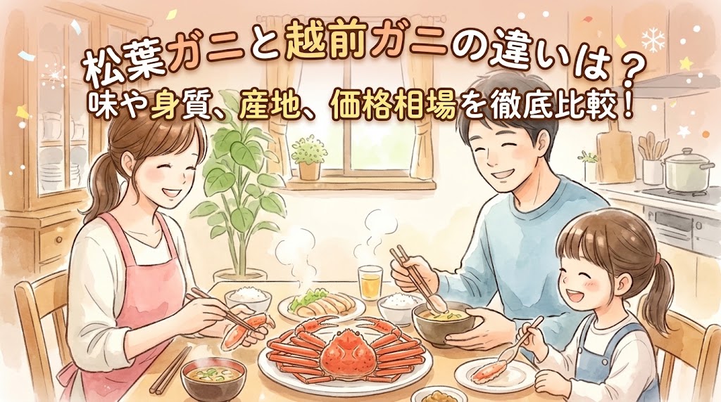 松葉ガニと越前ガニの違いは？