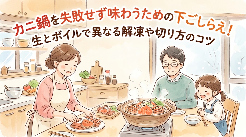 カニ鍋を失敗せず味わうための下ごしらえ！