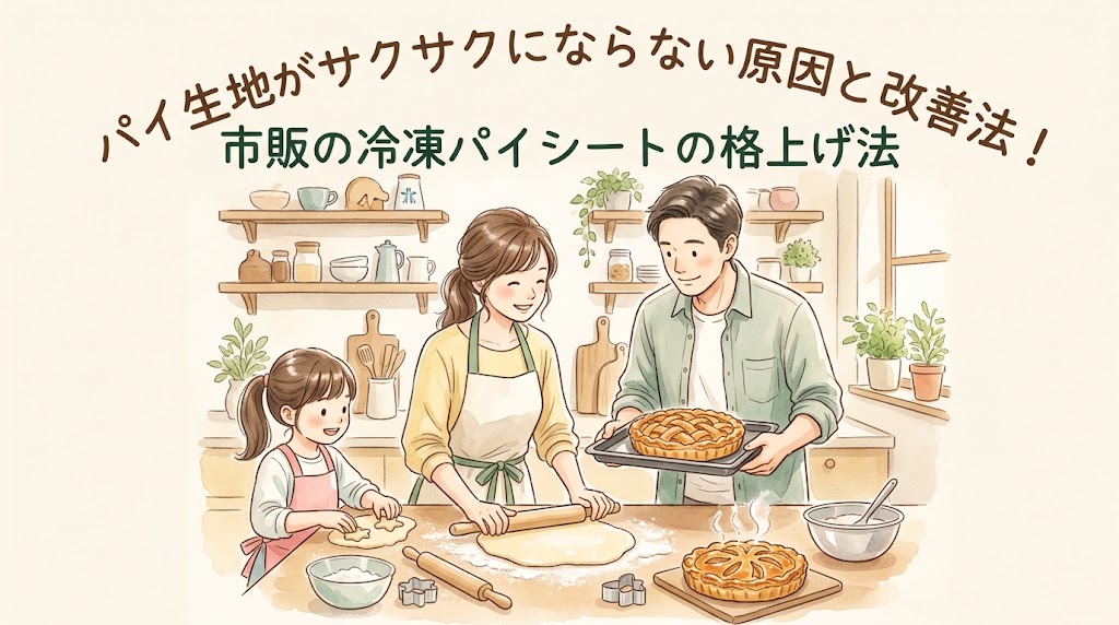 パイ生地がサクサクにならない原因と改善法！