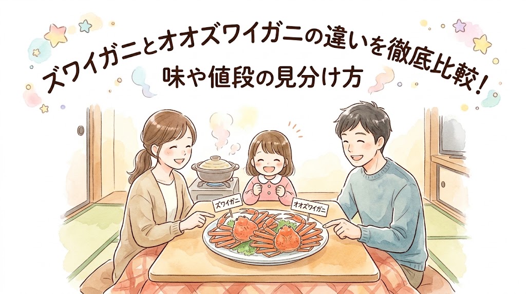 ズワイガニとオオズワイガニの違いを徹底比較！
