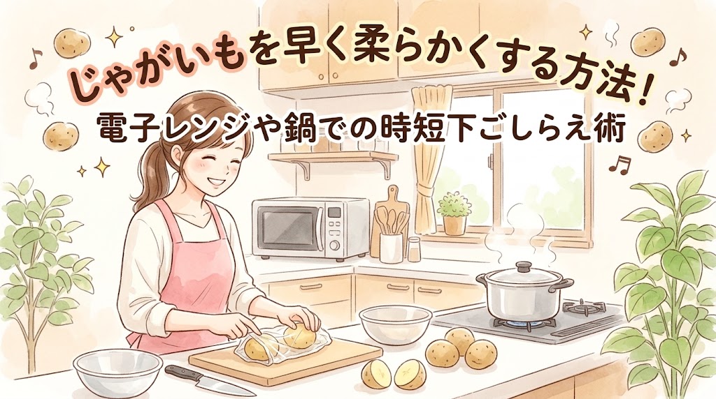 じゃがいもを早く柔らかくする方法！