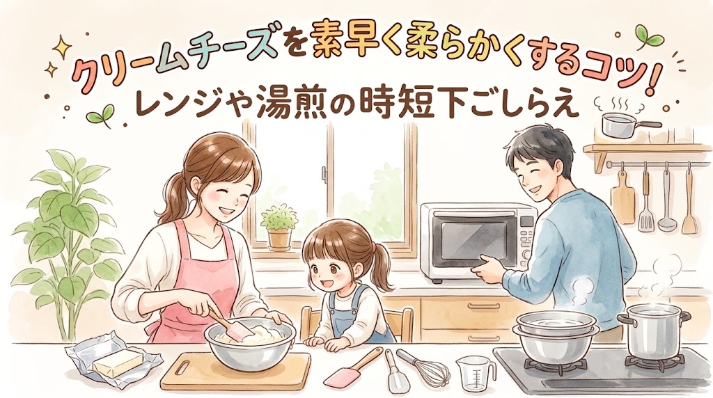 クリームチーズを素早く柔らかくするコツ！