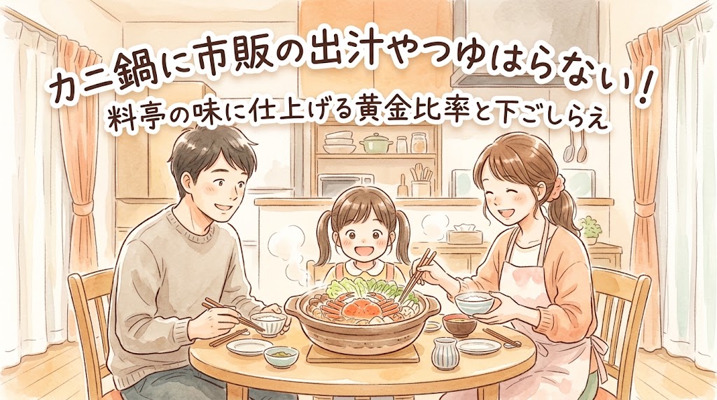 カニ鍋に市販の出汁やつゆはいらない！