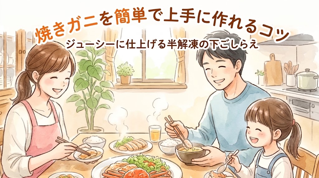 焼きガニを簡単で上手に作れるコツ