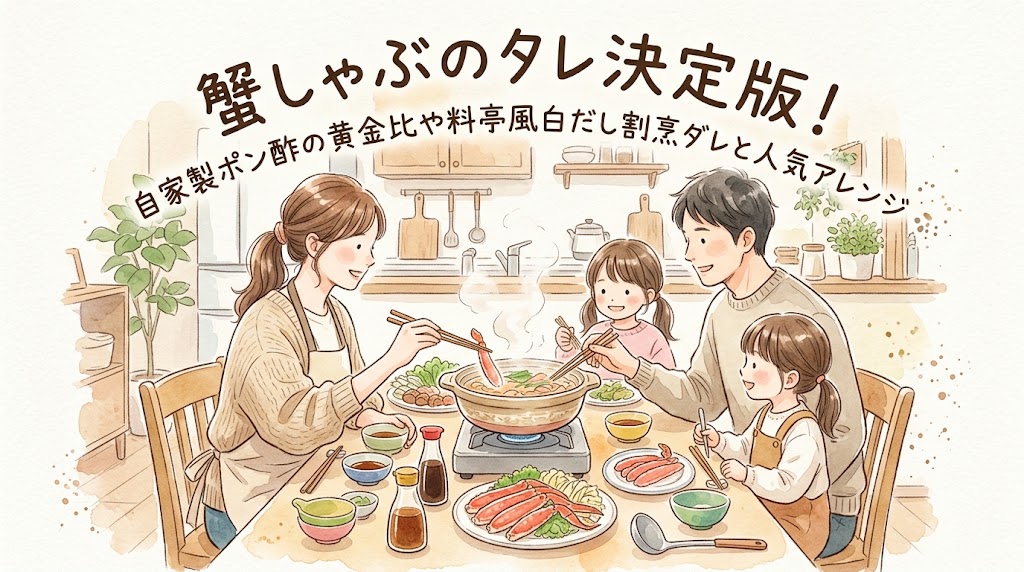 蟹しゃぶのタレ決定版！