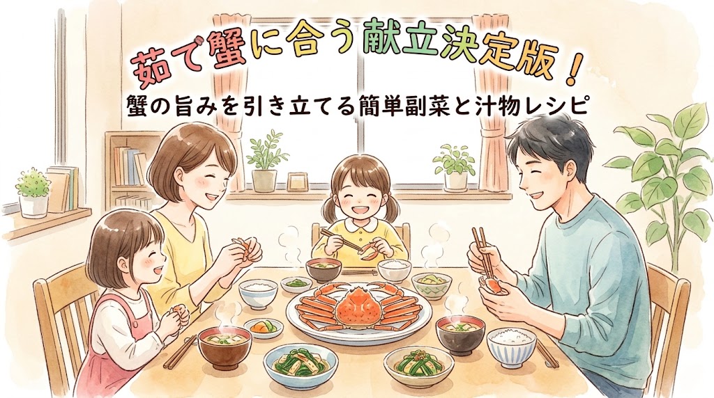 茹で蟹に合う献立決定版！